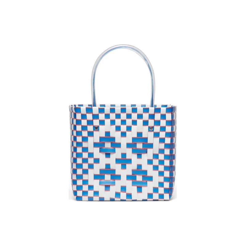 MARNI Basket Series Polypropylene Tote Bag Shopping Bag Handbag Women's White/Light Blue-2