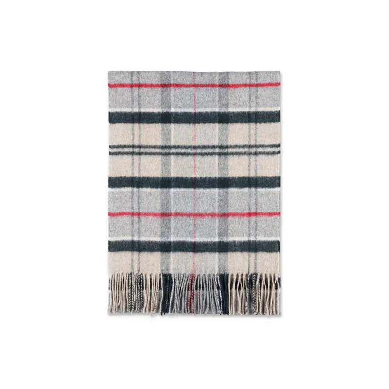 BARBOUR Checked Fringed Scarf-2