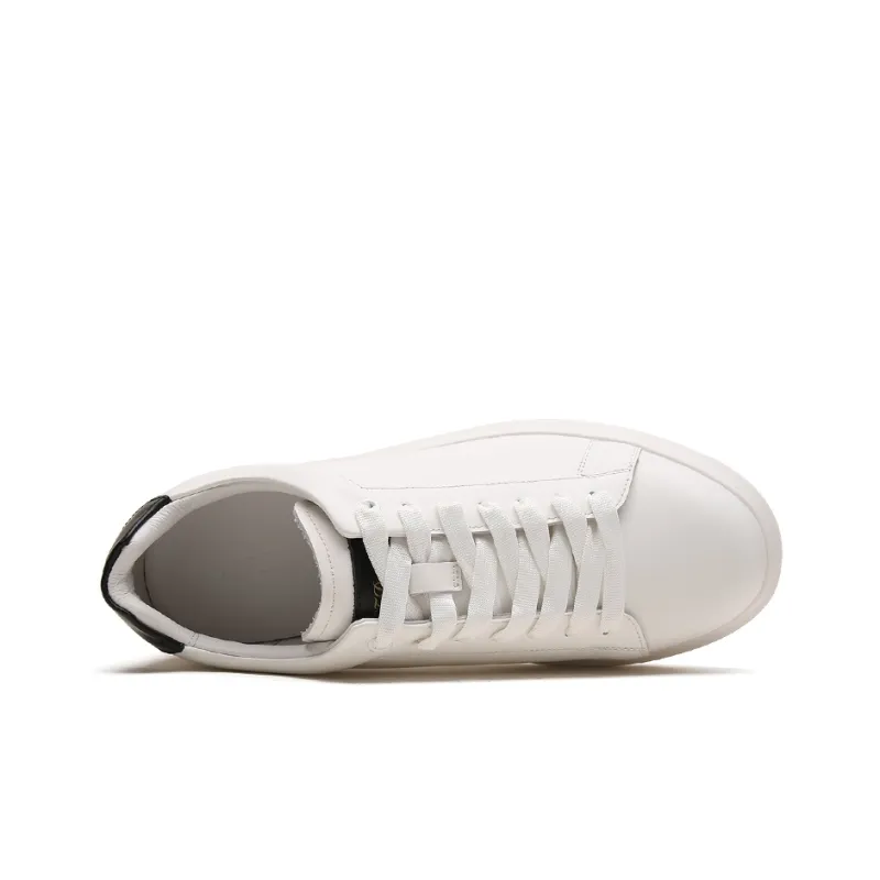 S. T.DUPONT Low Top Skateboard Shoes Men's White Black-2
