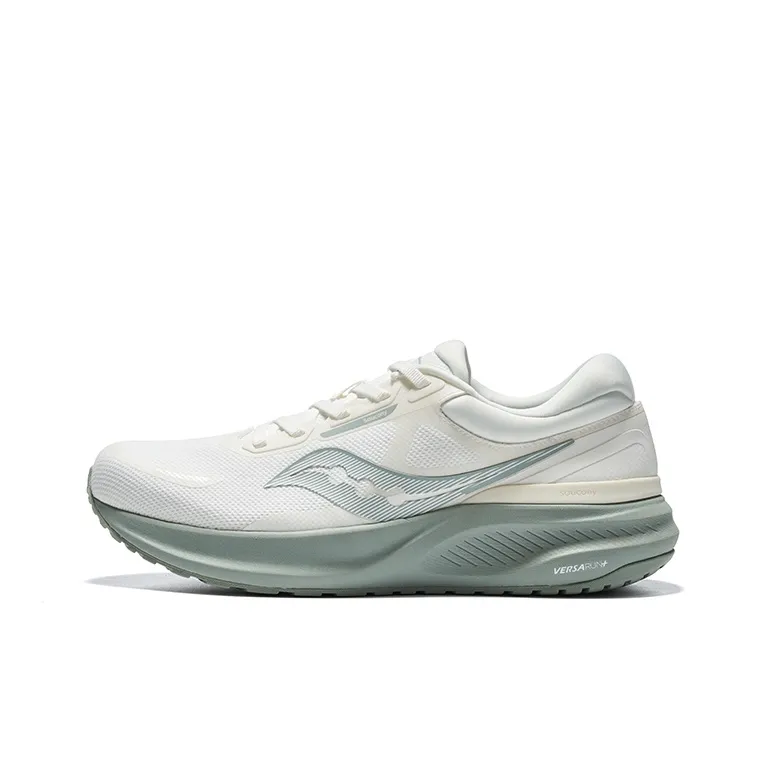 PUFF x Saucony Durable Lightweight And Breathable Low Top Sprint Running Shoes Unisex Greige-0