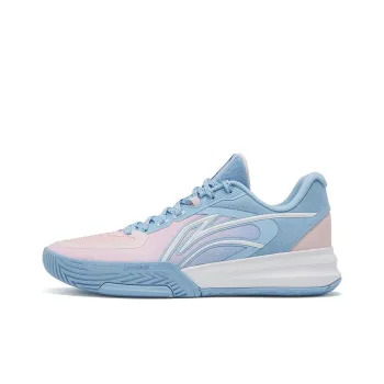 LiNing Flash Energy 3 Cushioning Anti Slip And Wear Resistant Low Top Basketball Shoes Men's Blue Pink