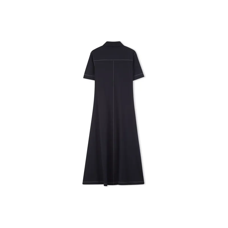 Tommy Hilfiger Short Sleeved Dress Women's Navy Blue-1