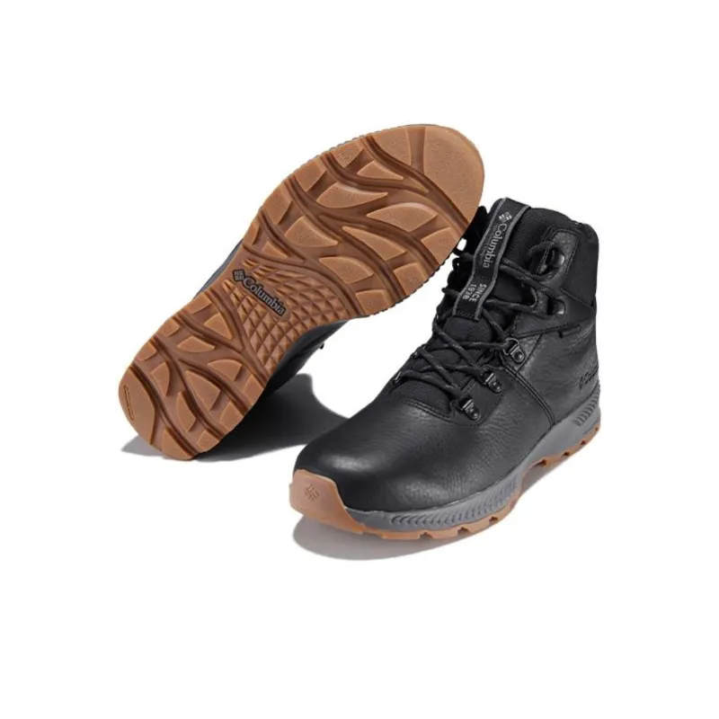 Columbia Water Resistant Mid Top Outdoor Shoes Men's Black-3