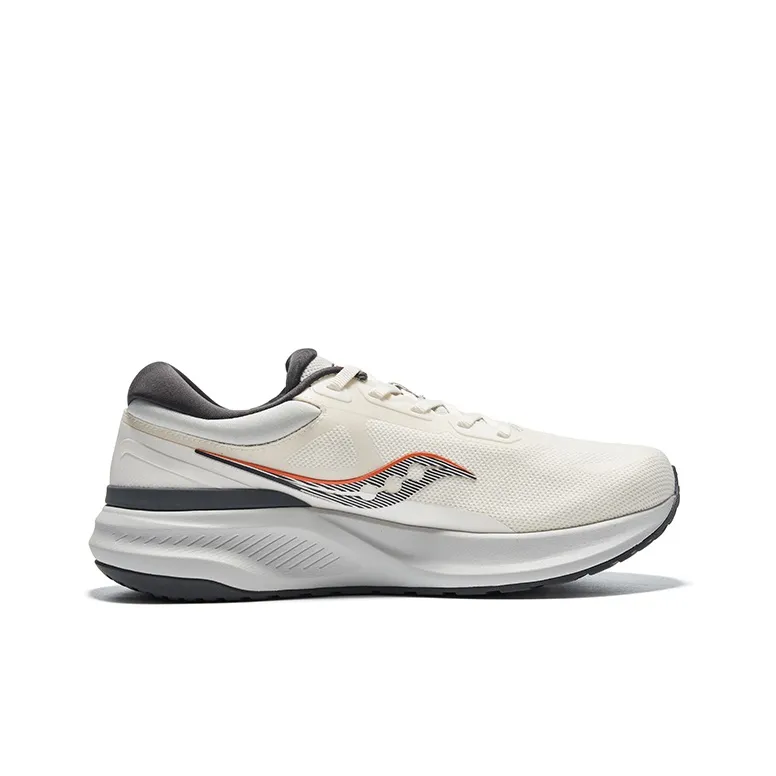 Saucony Cushioning Abrasion Resistant Breathable Low Top Casual Running Shoes Unisex Gray-1