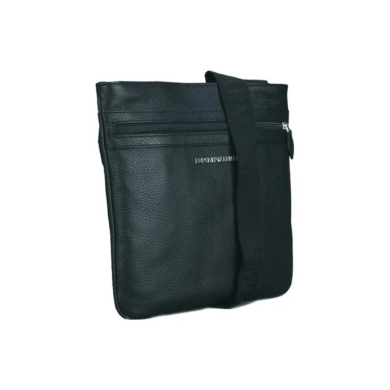 EMPORIO ARMANI Leather Messenger Bag, Shoulder Bag, Crossbody Bag Regular Men's Jasper-1