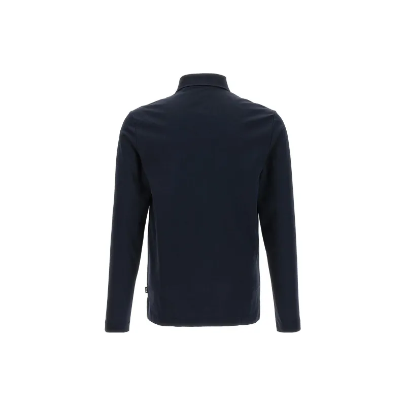 HUGO BOSS Logo patch Cotton Polo Shirt-1