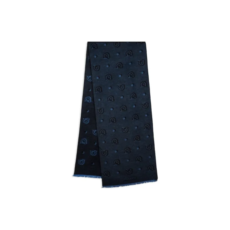 Ferragamo Patterned jacquard Silk Scarf-0