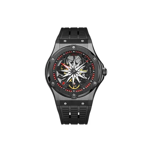 HaofaTourbillon Automatic Mechanical Movement Watch Men's Watches White Dial 1913 2A