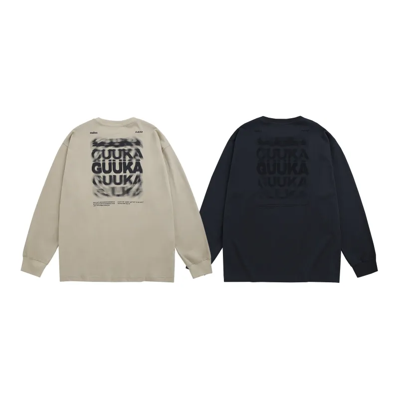 Guuka T Shirts Unisex 2 Pack Light Apricot+Dark Gray-1