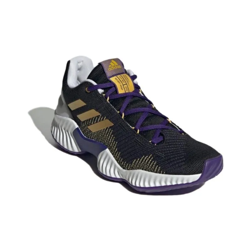 adidas Pro Bounce 2018 Black White Gold-2