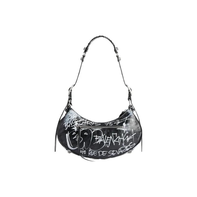 Balenciaga Le Cagole Fine Grained Sheepskin Portable Crossbody Bag, Shoulder Bag Small Size Women's-3