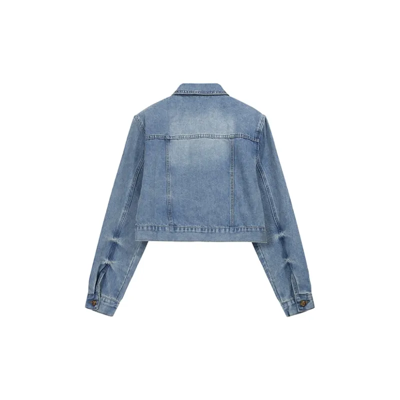TORIGHT Denim Jackets Women's Blue-1