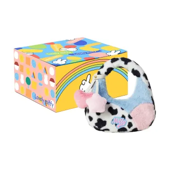 Miffy Plush Crossbody Bags Handbags Regular Women's Cow/Pink White Blue/Khaki