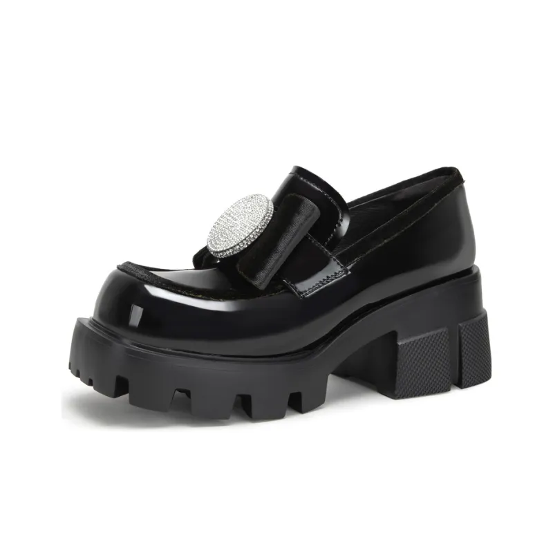 MIO Loafers Women's Black/Green Color-2