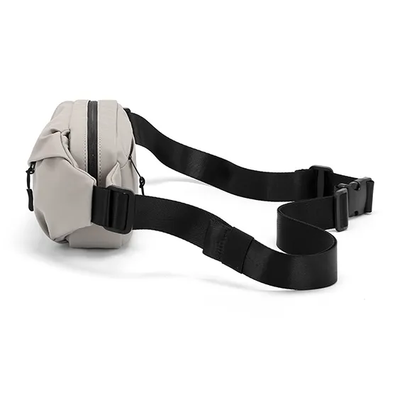 MashaLanti PVC Fanny Pack Crossbody Bags Regular Men's Black/Khaki-8
