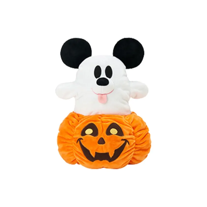 Disney Mickey 2023 Halloween Mickey And Friends Collection Pumpkin Plush Toys Dolls Plush Doll 24cm Height-1