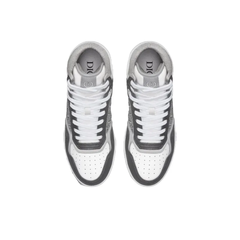 DIOR B27 High Anthracite White DIOR Oblique Jacquard Ruthenium Metallic Threads-3