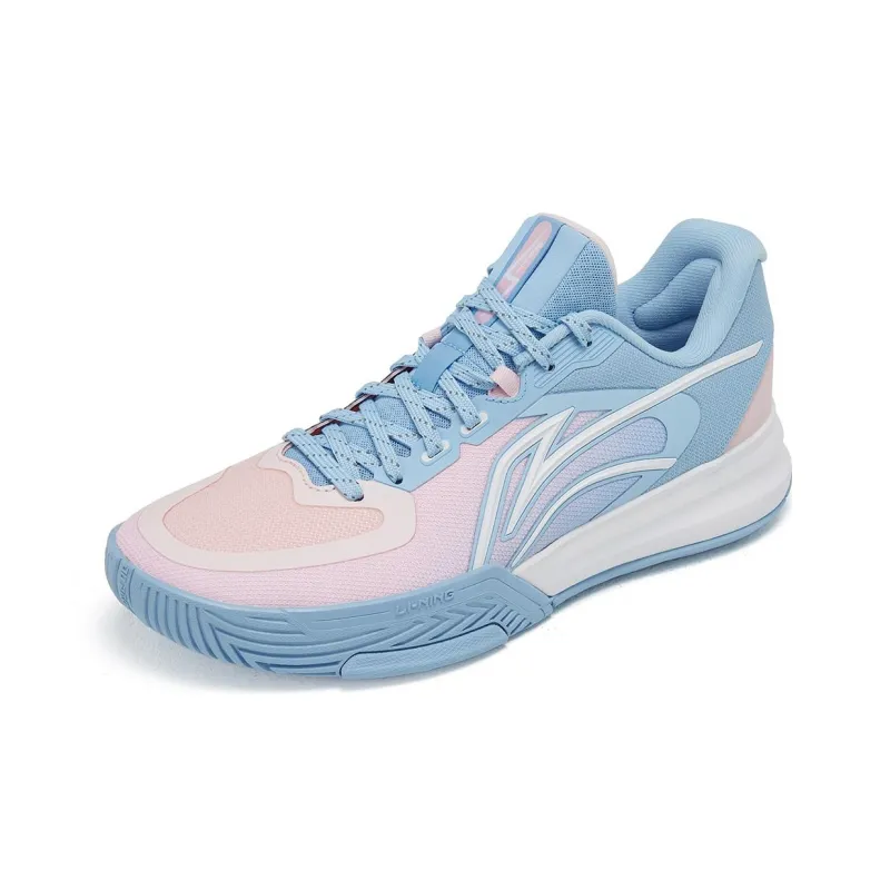 LiNing Flash Energy 3 Cushioning Anti Slip And Wear Resistant Low Top Basketball Shoes Men's Blue Pink-2