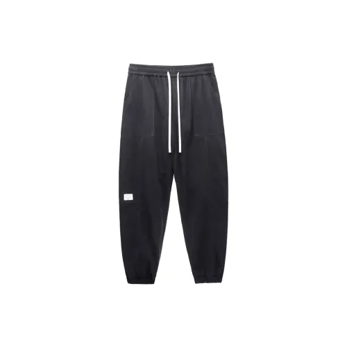 Muscle Dog Casual Pants Men Black