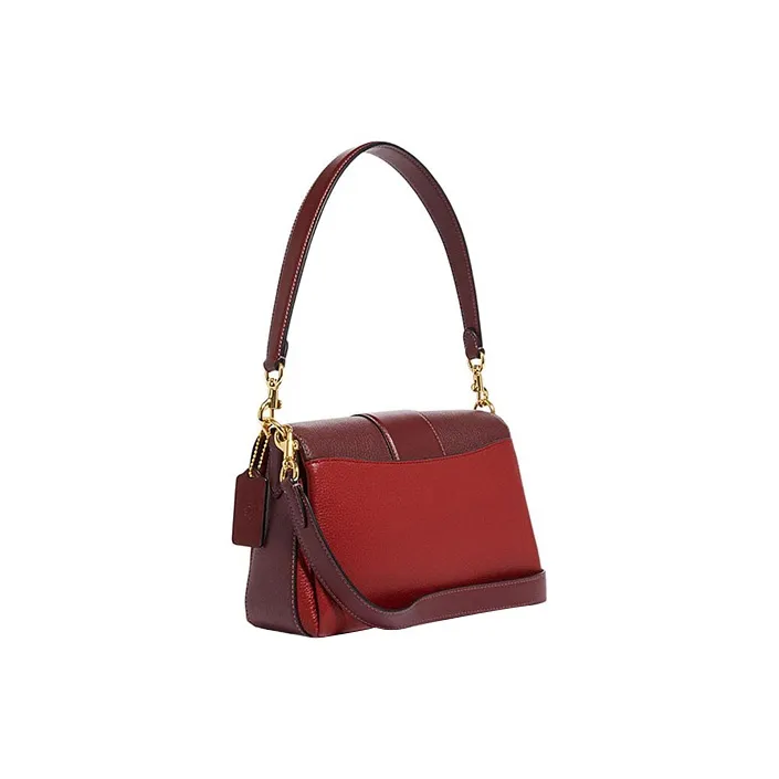 COACH Grace Cow Leather With Split Cow Leather Portable Crossbody Bag, Shoulder Bag Women's Red Apple Color-1