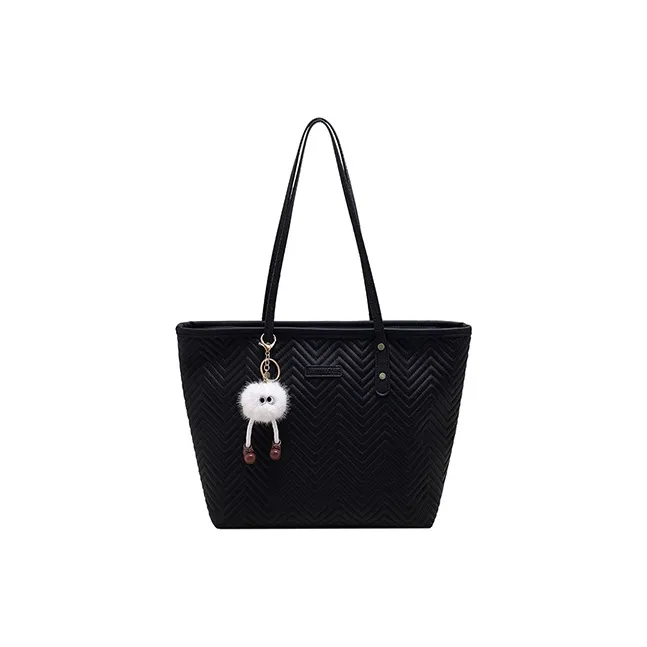JANE KLAIN Synthetic Leather Tote Bag Shopping Bag Shoulder Bags Large Size Women's Pink/White/Black-6