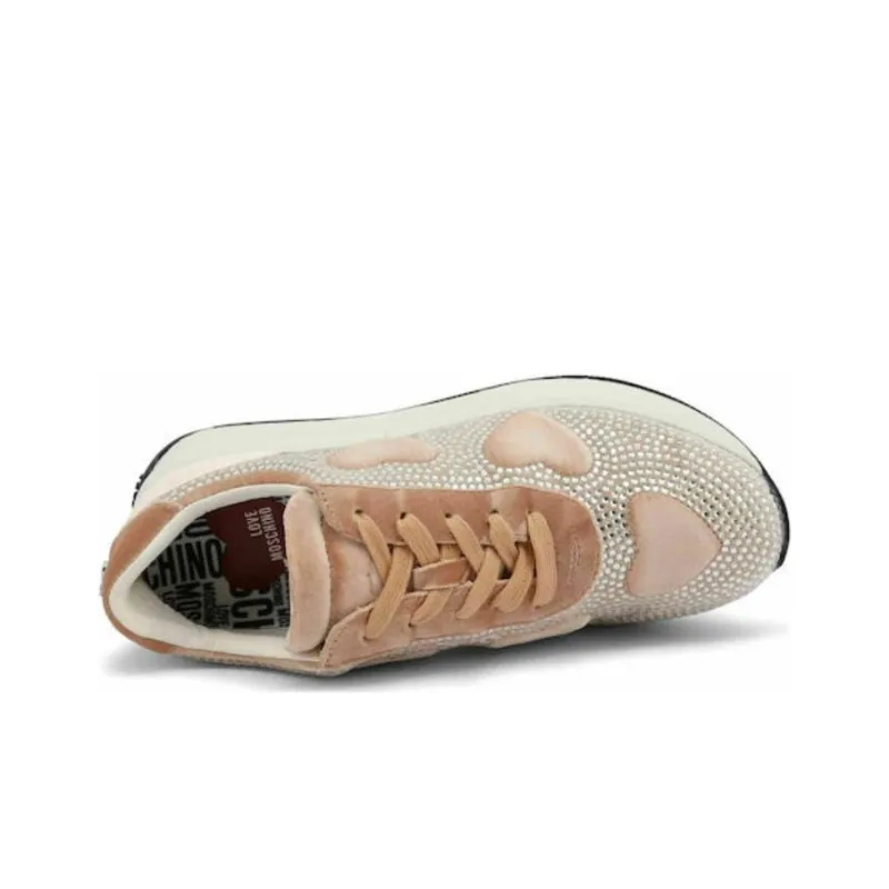 LOVE MOSCHINO Low Top Casual Shoes Women's Beige-3