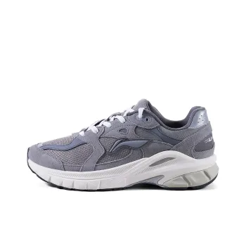 LiNing Furious Rider Runner Wear Resistant Low Top Casual Shoes Men's Gray White