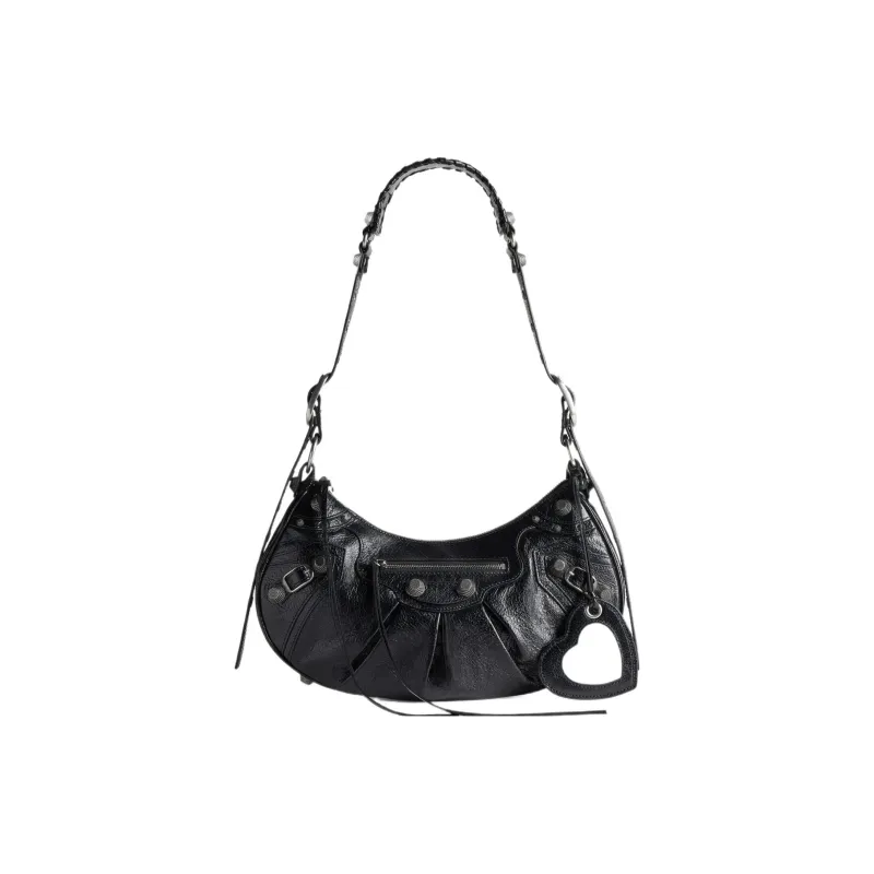 Balenciaga Le Cagole Shoulder Bag Small Black-0