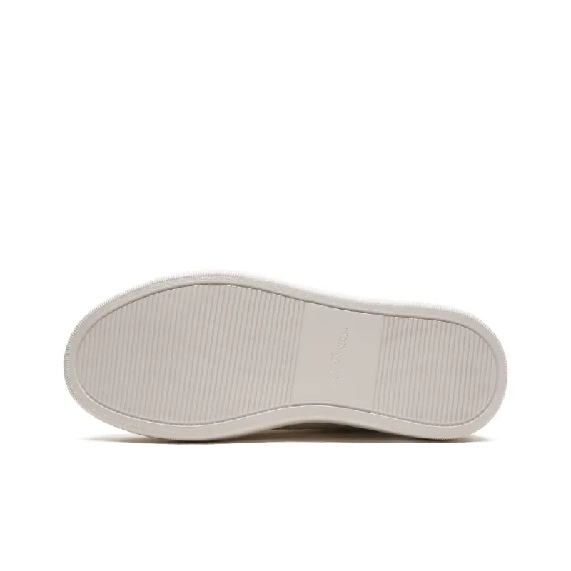 S. T.DUPONT Low Top Skateboard Shoes Men's White Black-4