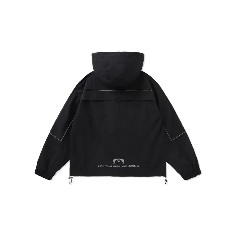 LAMLICKA Jackets Unisex Black-1