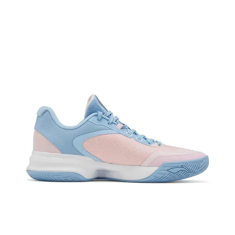 LiNing Flash Energy 3 Cushioning Anti Slip And Wear Resistant Low Top Basketball Shoes Men's Blue Pink-1