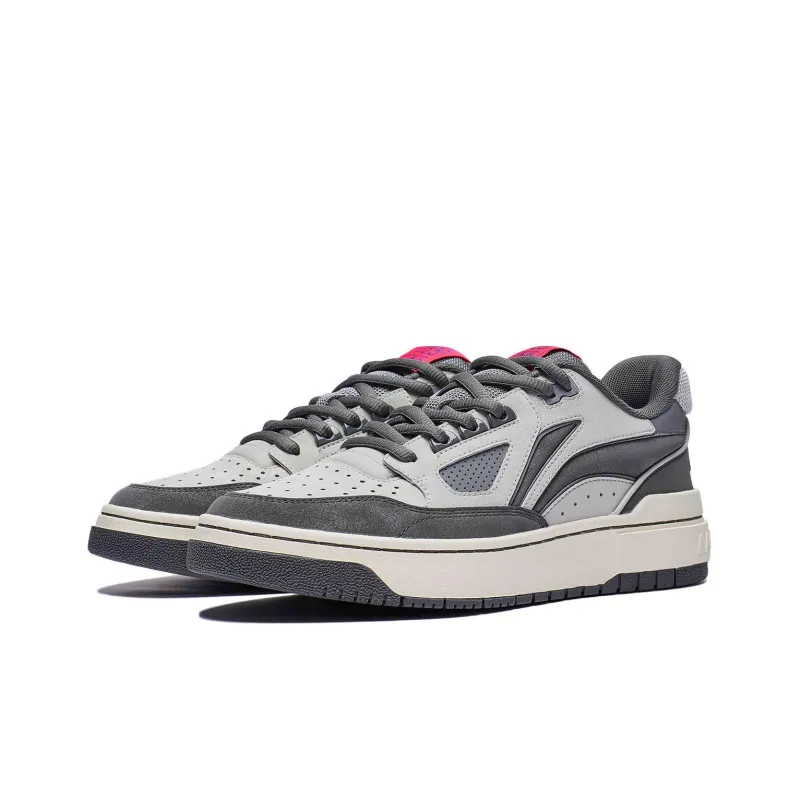 LiNing Rookie 2 Cushioned Slip Resistant Low Top Basketball Shoes Men's Gray-2