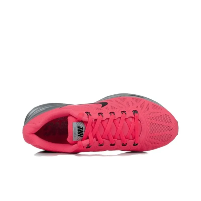 Nike Lunarglide 6 Cushioning Wear Resistant Low Top Casual Running Shoes Women's Pink-2