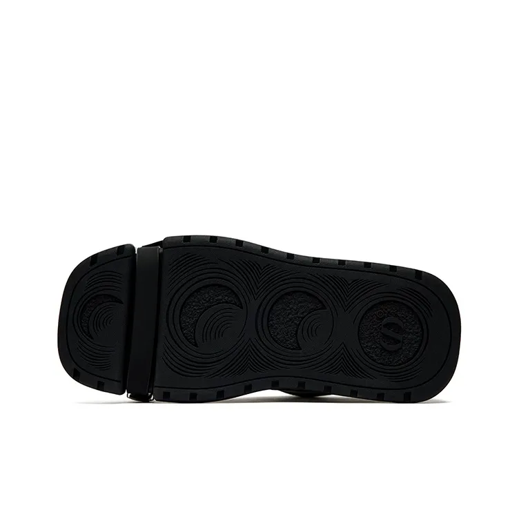 ABCICEY Slip Resistant Low Top Skateboard Shoes Unisex Black White-4
