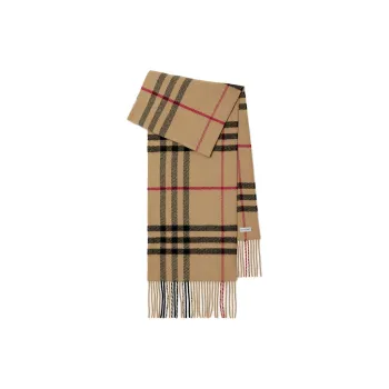 Burberry Checked Fringed edge Scarf