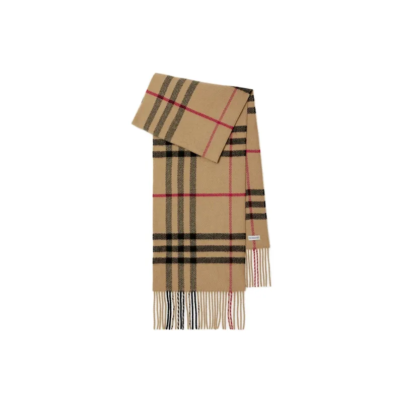 Burberry Checked Fringed edge Scarf-0