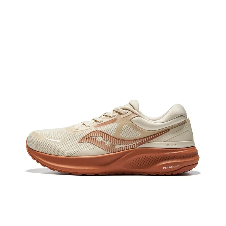 Saucony Anti Slip Wear Resistant Low Top Casual Running Shoes Unisex Khaki Umber-0