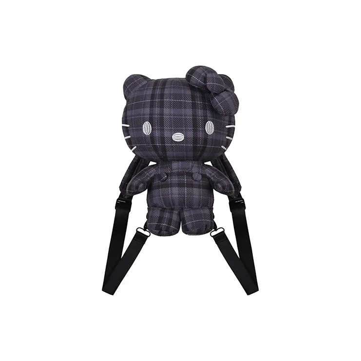 WHOOSIS Nylon Backpack Regular Black/Pink-5