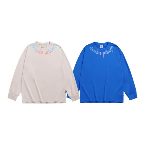 Guuka T-Shirts Unisex Set Of 2 Light Apricot+Sapphire Blue