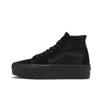 Vans Sk8 Hi Tapered Stackform Suede Canvas 'Black'