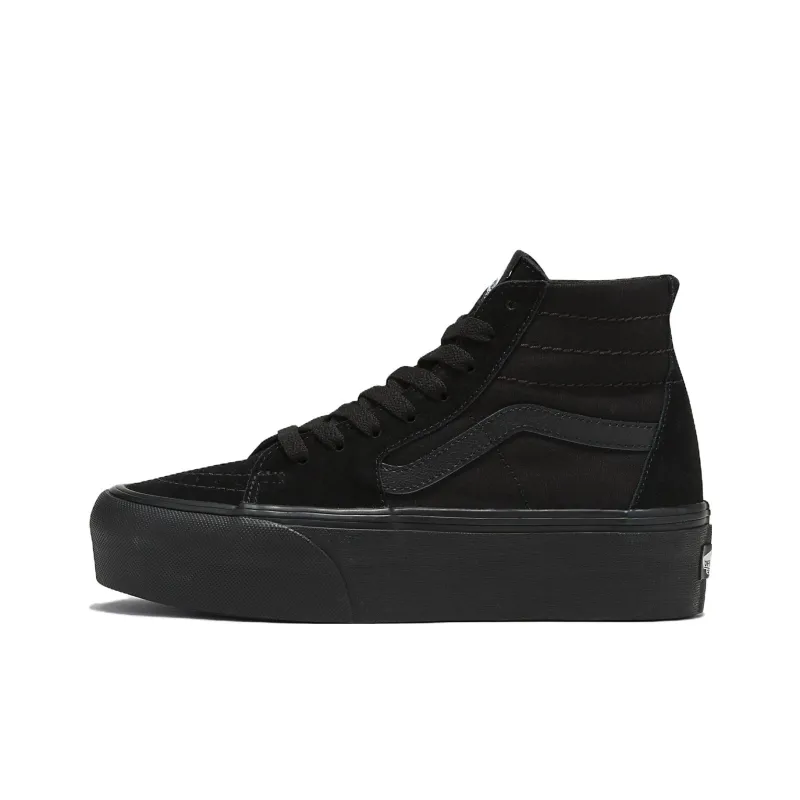 Vans Sk8 Hi Tapered Stackform Suede Canvas 'Black'-0