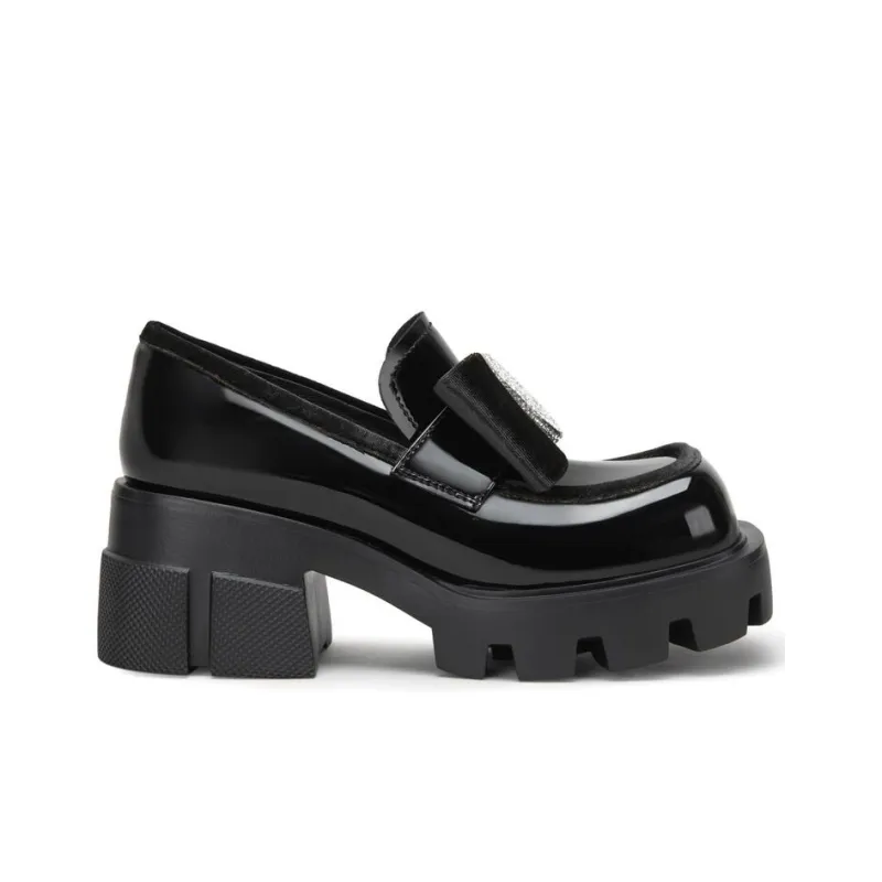 MIO Loafers Women's Black/Green Color-1