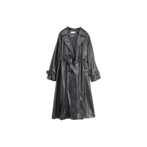 SETIROM Trench Coats Women's Black