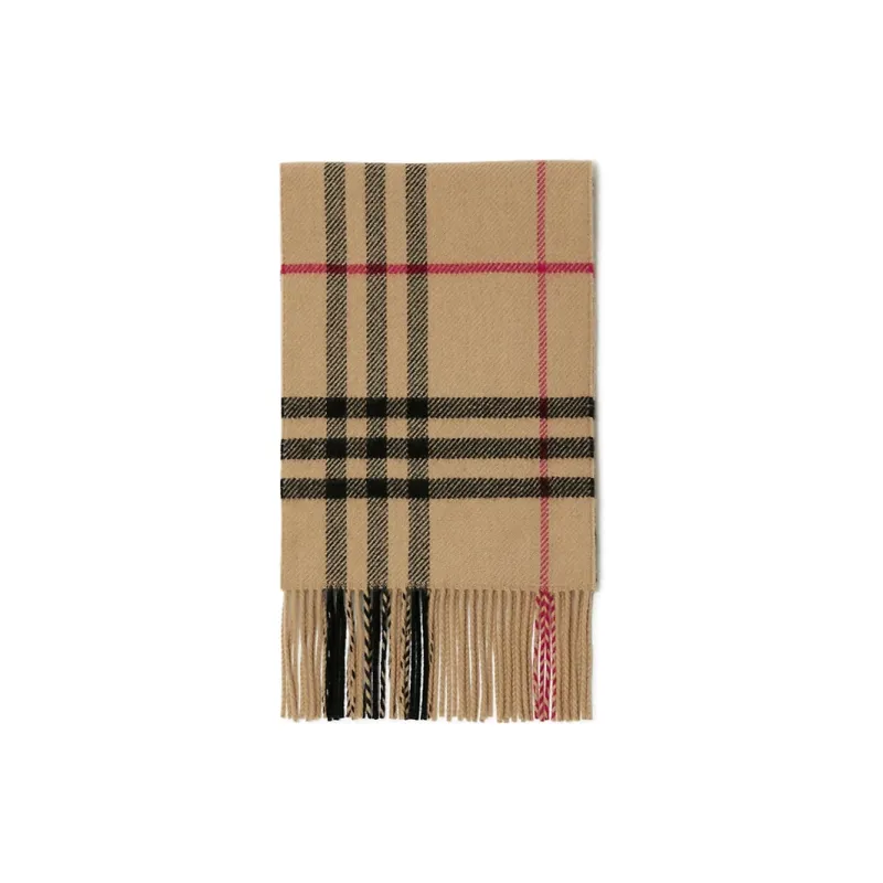 Burberry Checked Fringed edge Scarf-1