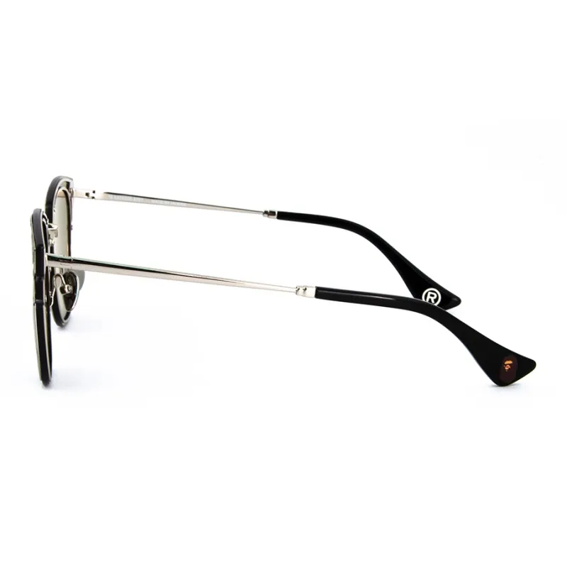 A BATHING APE Stainless Steel Oval Sunglasses Unisex-2