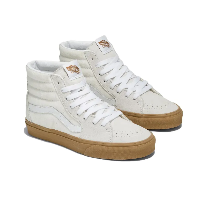 Vans Sk8 Hi Corduroy 'White Gum'-2