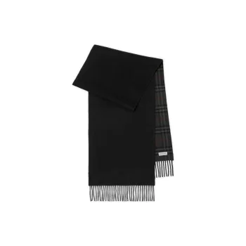 Burberry Checked Reversible Cashmere Scarf