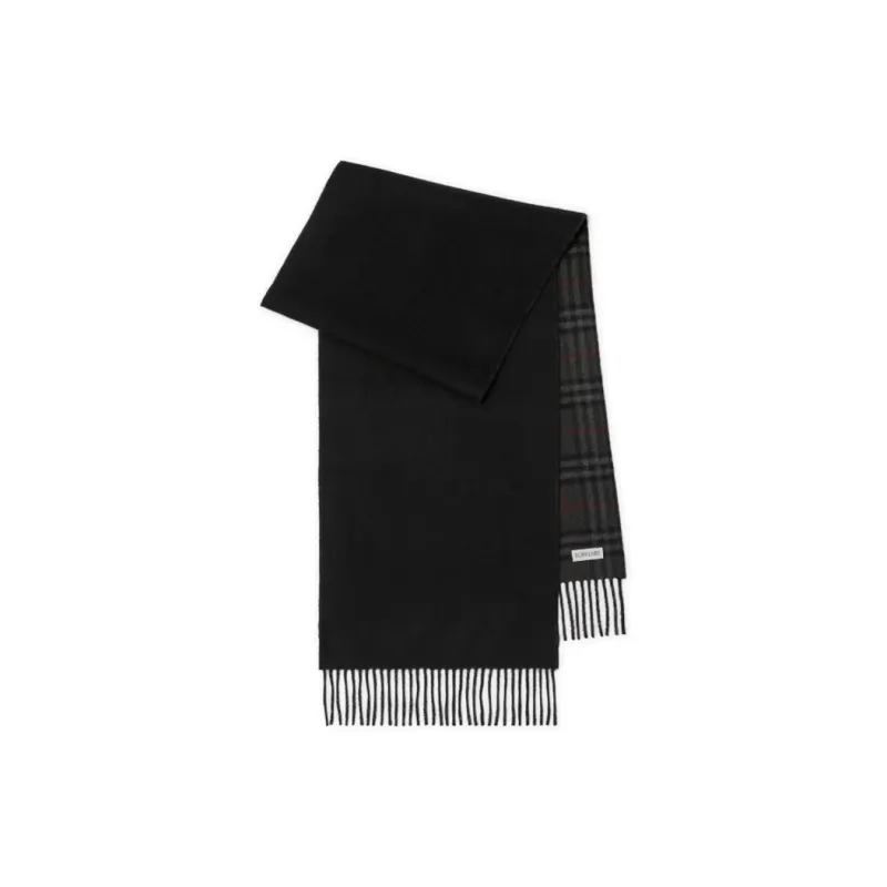 Burberry Checked Reversible Cashmere Scarf-0