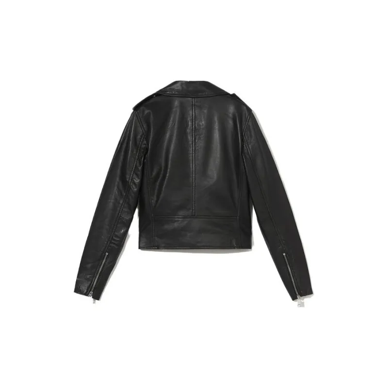MICHAEL KORS Leather Jacket Women's Black-1