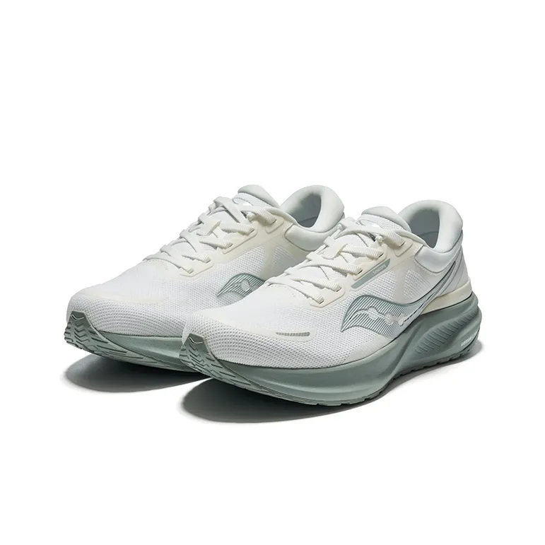 PUFF x Saucony Durable Lightweight And Breathable Low Top Sprint Running Shoes Unisex Greige-2